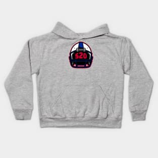 Retro Football Helmet 520 Area Code Tucson Arizona Football Kids Hoodie